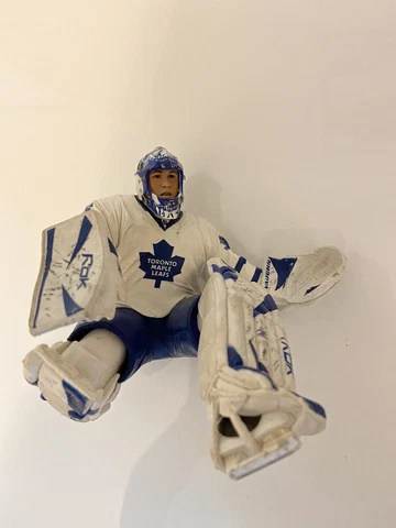 Damaged Vesa Toskala #35 Toronto Maple Leaf NHL 4.5"  Figure Used. See Details Cover