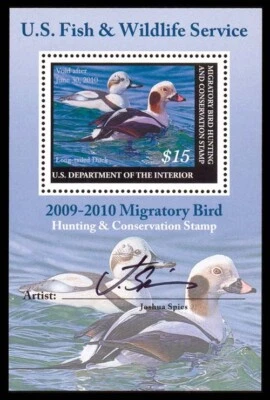 RW76b — 2009 Federal mini-sheet, XF-Superb 95 NH - Image 1 of 2