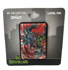  DC Comics Supervillains Enamel Lapel Pin DC Collection Jim Lee New With Tags 