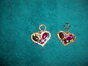 Strass Herz Statement Ohrringe - Bild 1 von 3