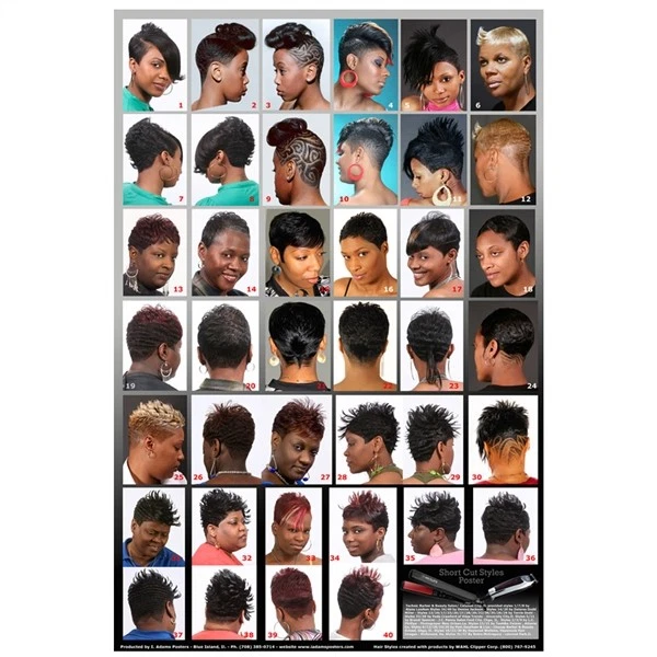 SI-11-0905 PELUQUERÍA SALÓN BELLEZA SPA 24"X36" PEINADO CORTE DISEÑO PÓSTER MUJER Foto 1 de 1