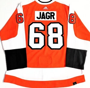 NWT-PRO-52 JAROMIR JAGR PHILADELPHIA FLYERS ADIDAS PRIMEGREEN AUTHENTIC JERSEY - Picture 1 of 9