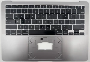 MACBOOK AIR 13 2020 A2337 GRAY TOP CASE KEYBOARD PALMREST 820-02288-01 GRADE A- - Zdjęcie 1 z 4