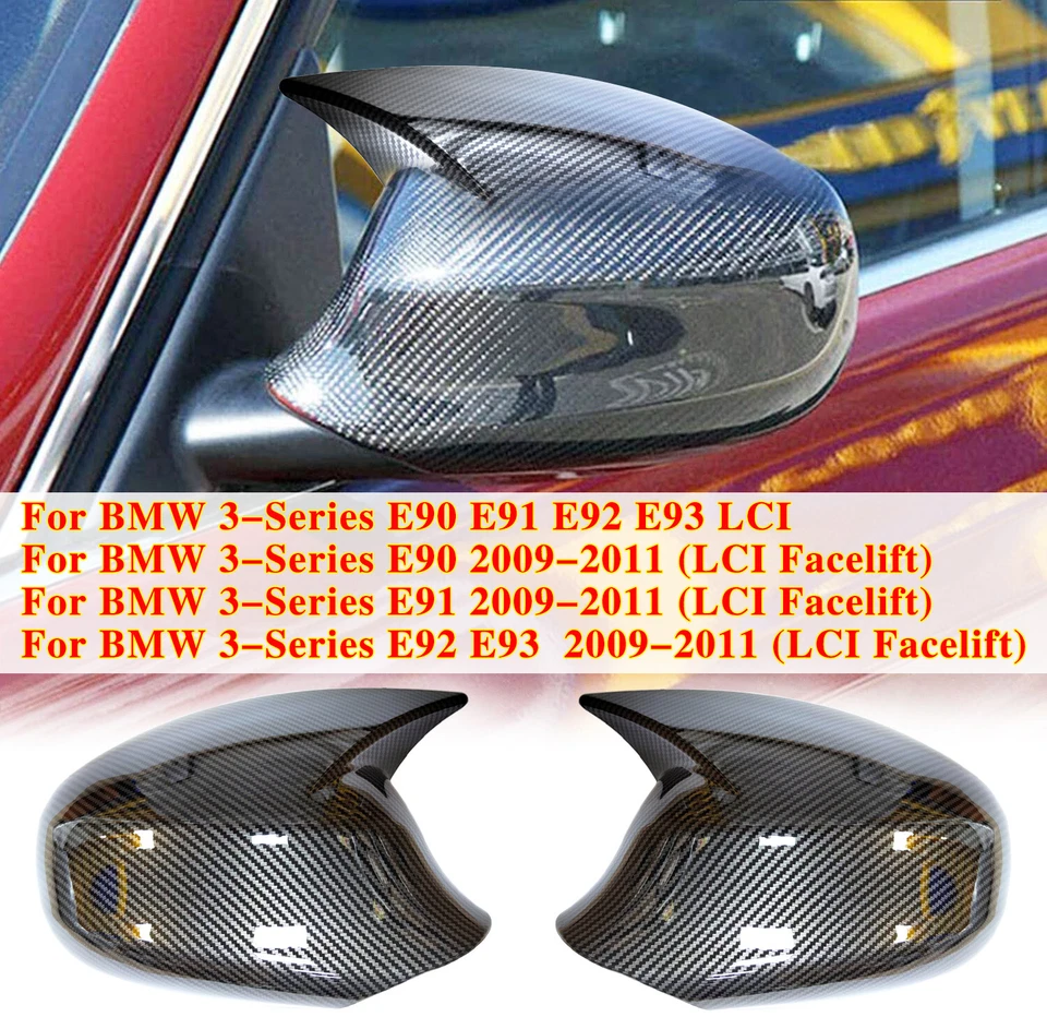 For BMW 3-Series E90 E91 E92 E93 LCI 2009-2011 Mirror Caps Exterior Mirrors - Image 1 of 4
