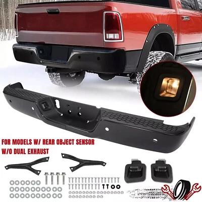 For Dodge Ram 1500 2500 3500 2009-2019 Rear Step Bumper Assembly W/Sensor Holes - Image 1 of 4
