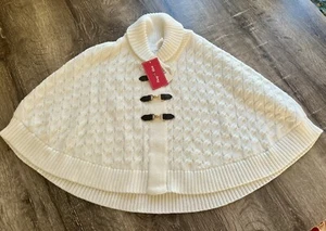 Gymboree Pony Club Girls 5T Cream Poncho Sweater NWT! - Picture 1 of 6