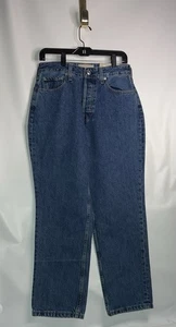 Pantalones de mezclilla rectos descarados Everlane The Curvy años 90 tiro alto talla 30 tobillo Northridge - Imagen 1 de 13