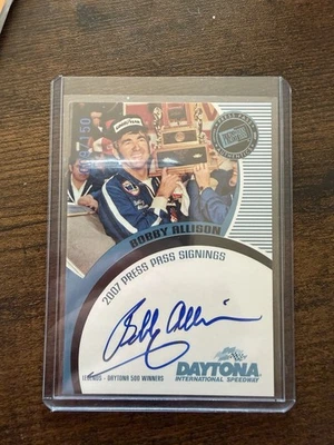 2007 Press Pass Signings Authentic Autographed Bobby Allison /150 HOF - Image 1 of 2