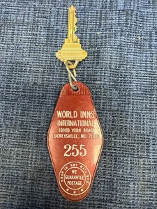 World Inns International Cockeysville, Maryland Zimmer 255 Motel Schlüsselanhänger - Bild 1 von 3