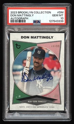 DON MATTINGLY PSA 10 Brooklyn Collection Autograph Auto /99 New York Yankees - Image 1 of 2