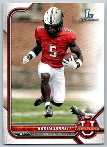 Rakim Jarrett 2021 Bowman University Football # 59 Maryland Terrapins 1st Bowman - Picture 1 of 2
