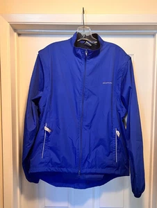 Canari Convertible Jacket Men's LARGE Blue Solar Flare Elite Rain Road Cycling - Picture 1 of 6