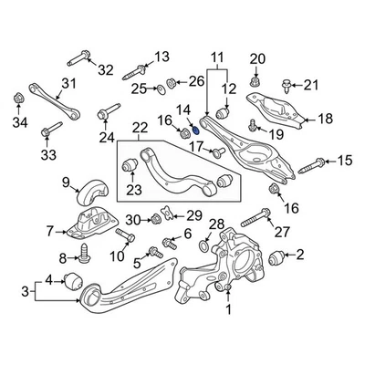 For Audi A3 Quattro 06-24 Audi Rear Alignment Camber Adjusting Eccentric Foto 1 de 4