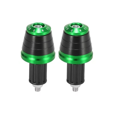 2pz Universale 17mm Manubrio Terminale Cappucci Spina Barra Verde - Immagine 1 di 4