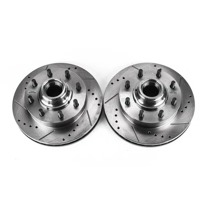 PowerStop Evolution Drilled And Slotted Rotors Pair Front For Chevrolet C3500 - Image 1 of 3