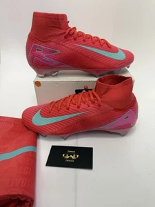 Nike Zoom Mercurial Superfly 10 Elite FG 'Mad Energy' Size 9 FQ1454-800 No Lid - Picture 1 of 5