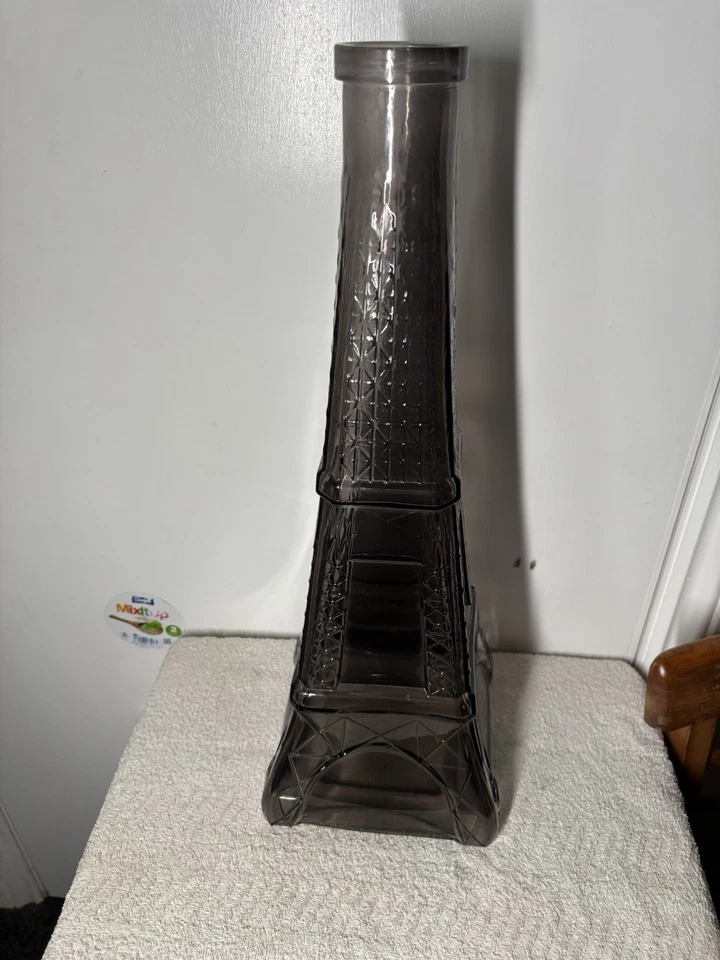 LARGE QUIRKY GLASS EIFFEL TOWER BOTTLE ( PICK UP ONLY ) - Image 1 of 4