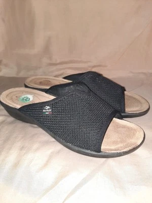 Sandalias Fly Flot para mujer de malla negra hechas en Italia anti golpes EU 39 US 8.5 Foto 1 de 4