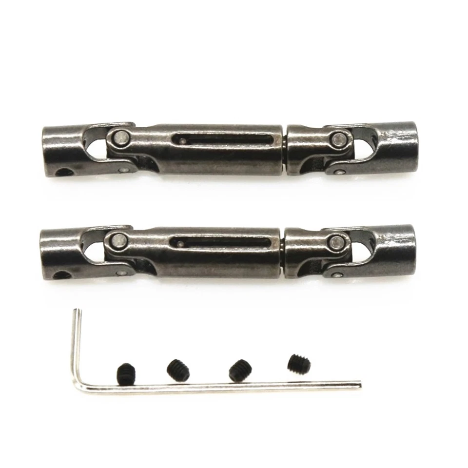 2Pcs Metal Drive Shaft CVD for  D12 C14 C24 B16 B36 B24 MN D90 MN99S MN-901231 - Image 1 of 4