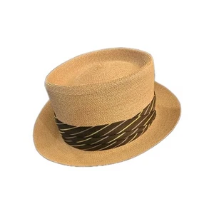 Sombrero de paja vintage Stetson para hombre Panamá Fedora talla 7 - Imagen 1 de 15