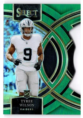 2023 Panini Select Tyree Wilson 119 Green Die Cuts /5 Las Vegas Raiders - Image 1 of 2