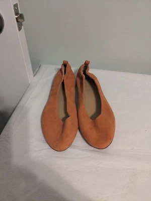 BANANA REPUBLIC CUERO BALLET FÁCIL PLANO TALLA 9 CANYON ARCILLA GAMUZA NUEVO SIN CAJA Foto 1 de 4