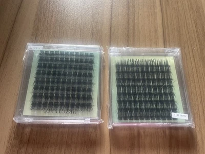 Cluster Lashes Individual D Curl False Eyelashes Extensions 2 sets - Image 1 of 2