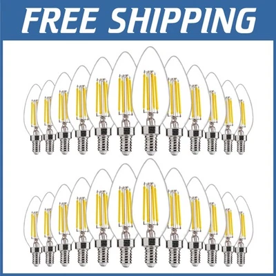 24 Pack Dimmable LED Candelabra Bulbs 5000K Daylight - Image 1 of 4