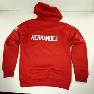 Adidas Hoodie Red Teen XS Name On Back Hernandez NLB New Level Baseball Read - Picture 1 of 11