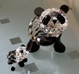 Swarovski Mum & Baby Panda’s. Retired - Picture 1 of 11