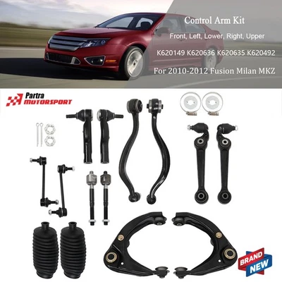 Fit For MKZ Ford Fusion Mercury Milan 14 Piece Set Control arm kit 2010-2012 Foto 1 de 4