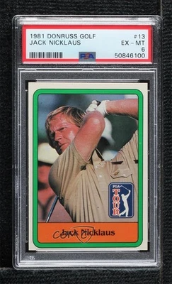 Donruss Golf Stars 1981 Jack Nicklaus #13 PSA 6 novato radiocontrol Foto 1 de 2