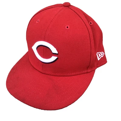 Cincinnati Reds CIN MLB Authentic New Era 59FIFTY Fitted Cap RED Size 7 5/8 - Image 1 of 4