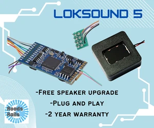 Loksound 5 Sound Decoder For Hornby Rebuilt Hush Hush With Bass Enhanced Speaker - Foto 1 di 1