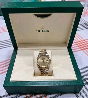 Used/ Rolex Datejust 36mm 16233 18K Yellow Gold 1987 Vintage Style! No Box/paper - Image 1 of 4