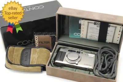 [MINT w/BOX,Case,Strap,Filter] Contax TVS Point & Shoot 35mm Film Camera JAPAN - Image 1 of 4