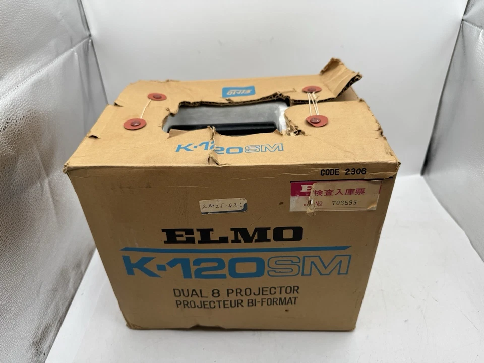 Raro Proyector Elmo K-120SM Doble 8mm y Super 8 con Carretes de Caja Encendido Manual Foto 1 de 4