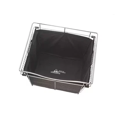 18 In. H X 24 In. W Black Cloth 1-Drawer Basket Insert - Image 1 of 4