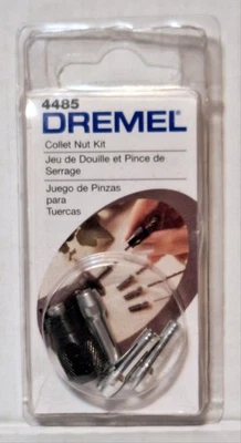Authentic OEM Dremel 4485 Collet Nut Set, 1/8, 3/32, 1/16, 1/32, 5 Pc BRAND NEW  - Image 1 of 3
