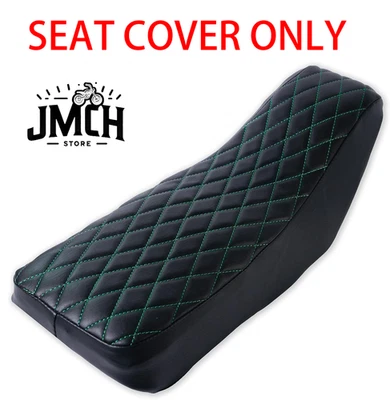 Cubierta de asiento de mini bicicleta retro con puntada de diamante verde para Motovox MBX10 Mototec 105cc Foto 1 de 4