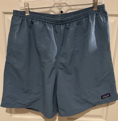 Patagonia Mens Sz Large 7” Baggies Shorts Pigeon Blue Nylon Swim STY58034SP20 - Image 1 of 4