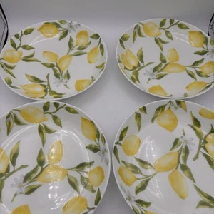 Mikasa Lemons Set Of 4 Pasta Bowls 8.5 Inch 20 fl oz - Picture 1 of 10