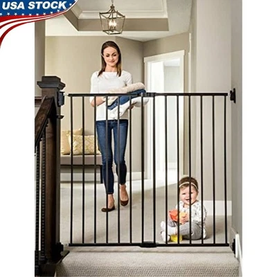Регулируемые стальные ворота безопасности для прохода через детские ворота для очень высокой лестницы прихожей - Изображение 1 из 4