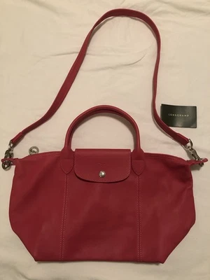 Longchamp bright pink  leather Bag - Image 1 of 4