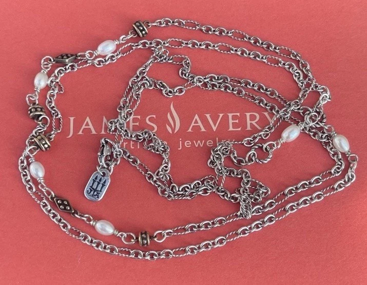 Collar James Avery Marjan retirado con perlas cultivadas Foto 1 de 4