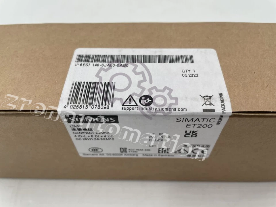 6ES7148-6JA00-0AB0 SIMATIC DP Siemens ET 200 IO Link Master 6ES7 148-6JA00-0AB0 - Image 1 of 2