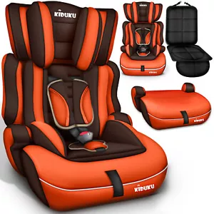 Autokindersitz Autositz Kinderautositz mit Extrapolster 9-36kg Gruppe 1+2+3 Brau - Bild 1 von 8