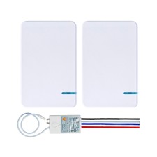 3 Way Wireless Light On/Off Switch Kit Small Transmitter for Lamp Remote Control