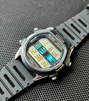 Reloj Citizen D130 Vintage Alarma Cronógrafo Sensor de Choque Hecho en Japón Foto 1 de 4