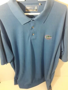 Cutter & Buck men's 2XL Dry Tec pima cotton blend blue Florida Gator - Picture 1 of 5